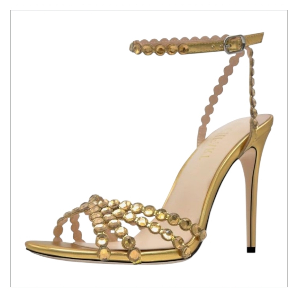 Hochfart Elegant Gold Stiletto Heels